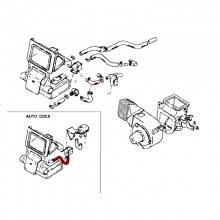 Durite boitier chauffage (CLIM) (260Z 280Z)