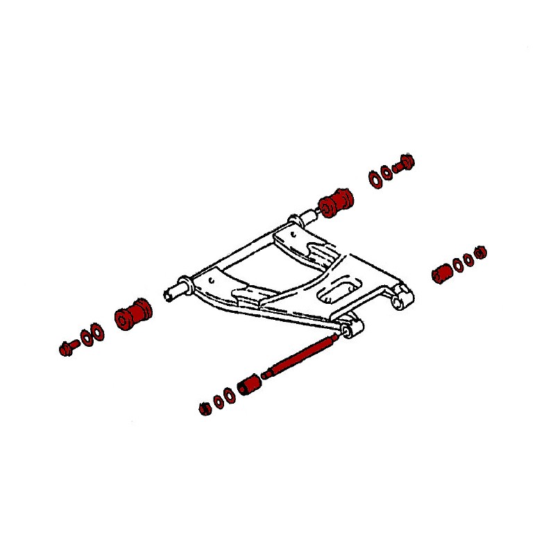 OEM Rear control arm complete repair kit (240Z 260Z 280Z)